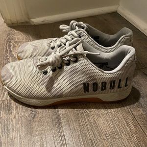 NoBull grey camo athletic shoes